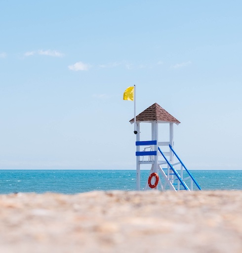 beach lifeguard tower
